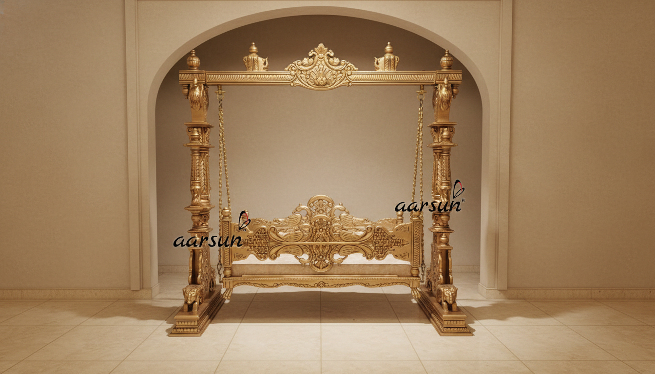 Maharani Inspired Elegant Wooden Jhoola